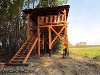 Wieża widokowa nad „żurawim bagnem” w Bobrowiskach