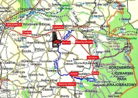 Mapa trasy wycieczki